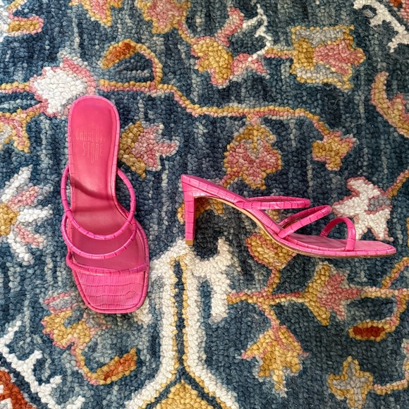 Charlotte Stone Zuma Open-Toe Low Heel Sandal in Fandango Pink 10 - Picture 3 of 6